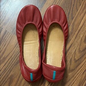Tieks by Gavrieli Cardinal Red Leather Ballet Flats Size 10